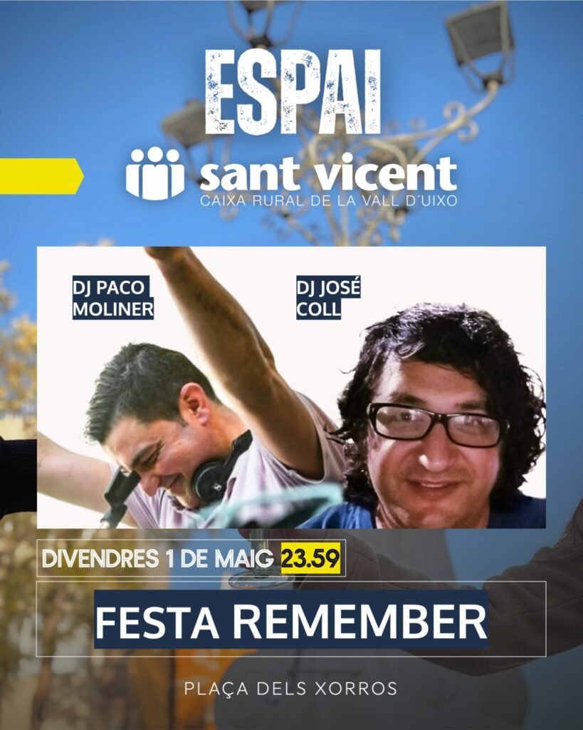 1 mayo - DJ Jose Coll i Paco Moliner