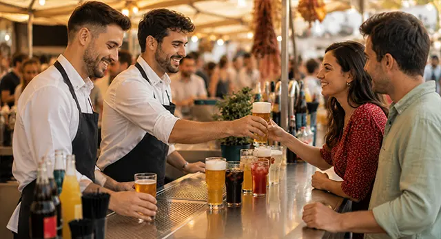 Bebidas y ambiente en Ashofest La Vall d'Uix&oacute;