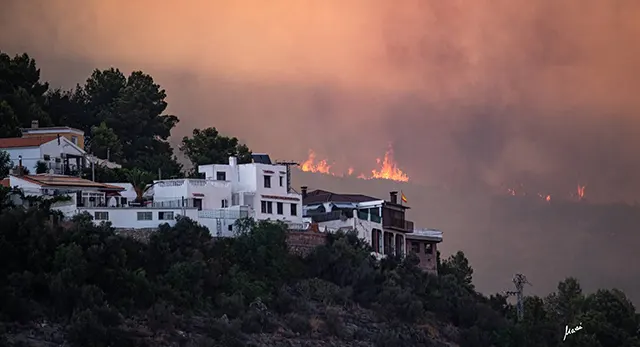 Monta&ntilde;as de la Vall d&rsquo;Uix&oacute; despu&eacute;s del incendio